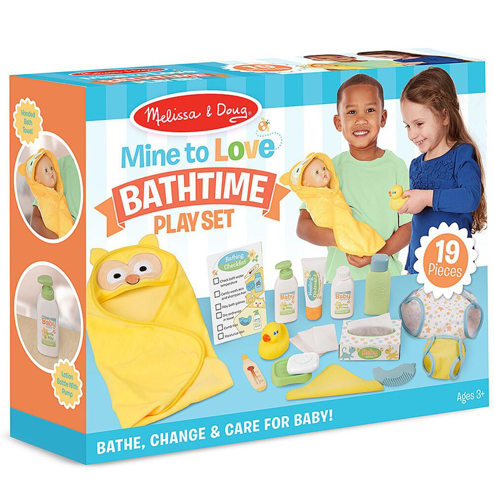 Melissa & Doug Mine to Love - 19-Piece Bathtime Play Set, , large