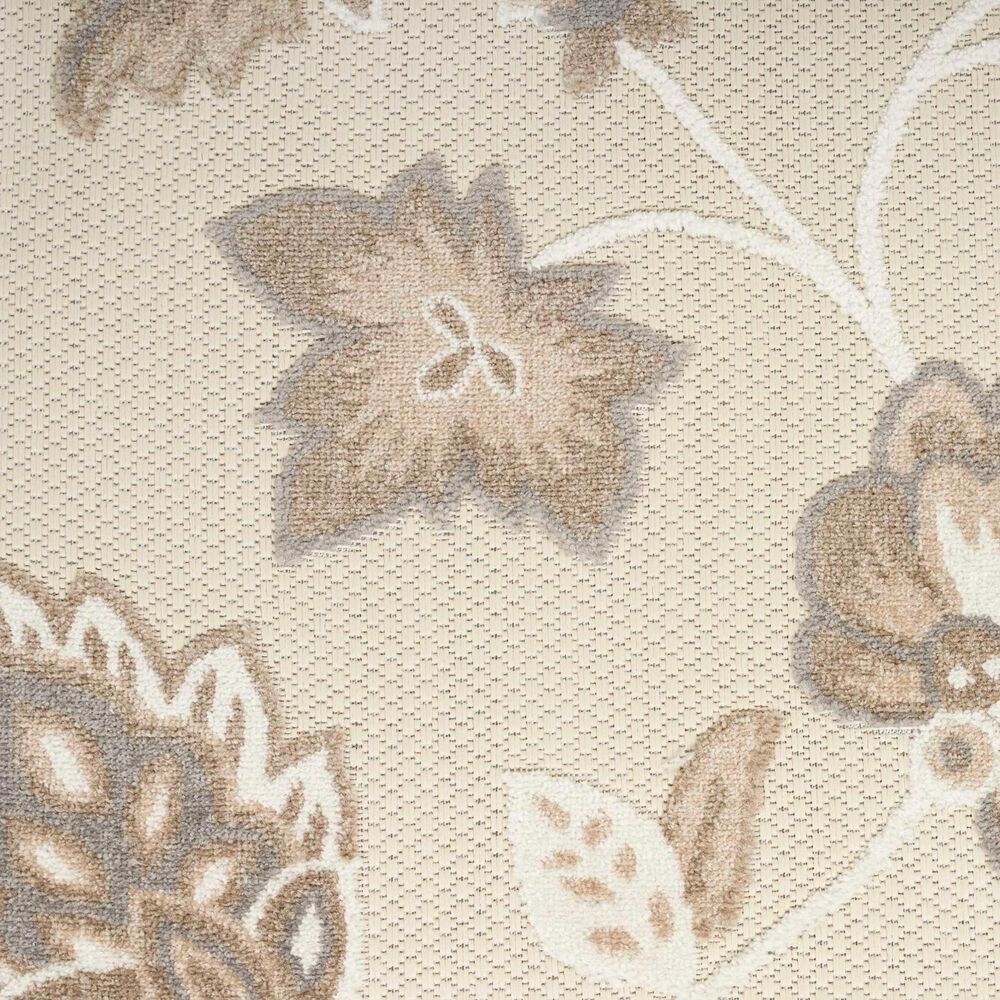 Nourison Aloha ALH31 2&#39;3&quot; x 8&#39; Beige Indoor/Outdoor Runner, , large