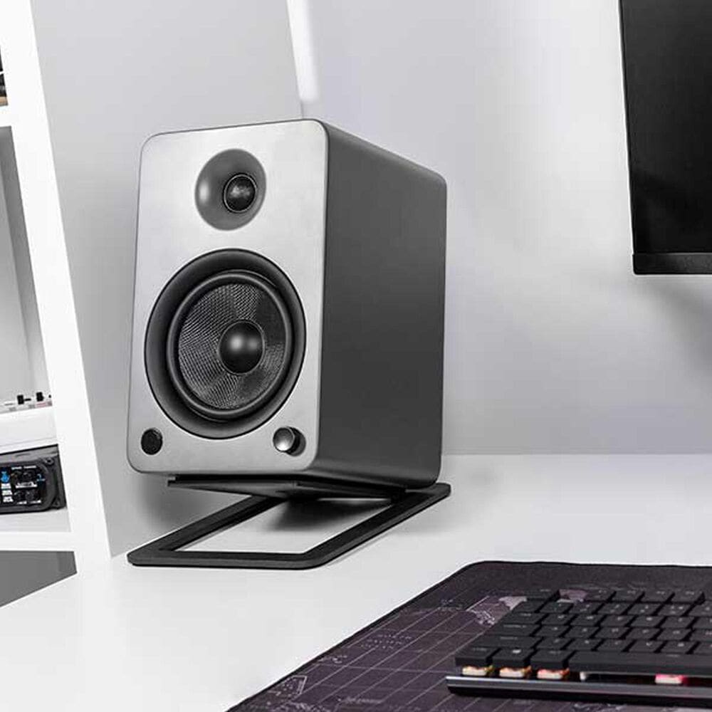 Kanto Angled Desktop Speaker Stand for Large Speakers in Black (Set of 2), , large
