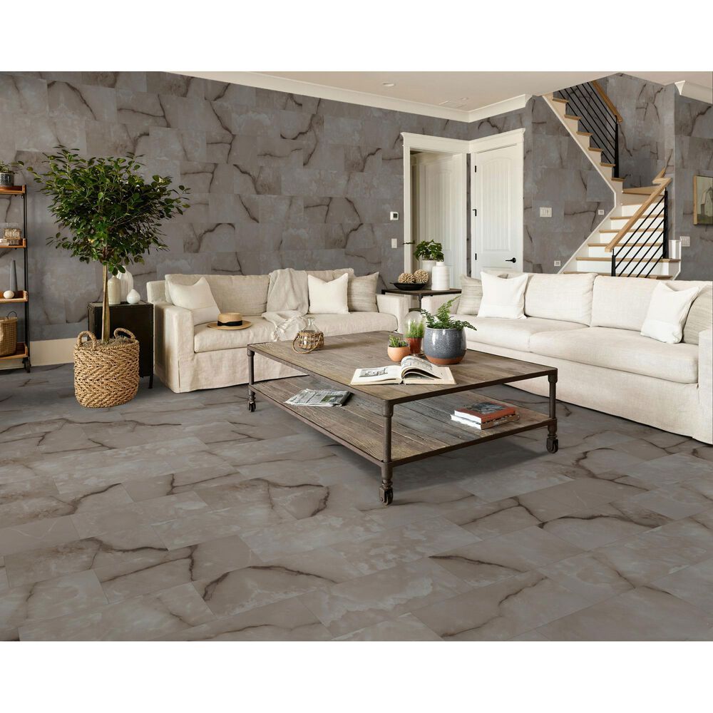 Shaw Astoria Mocha 12" x 24" Matte Porcelain Tile, , large