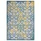 Nourison Aloha 6" x 9" Ivory and Blue Indoor/Outdoor Area Rug, , large