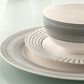 Belleek Pottery Spots and Dots 12-Piece Dinnerware Set in Grey and Black, , large