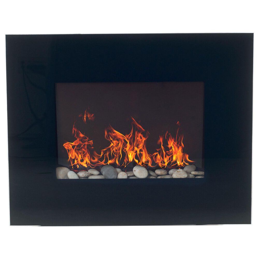 Timberlake Northwest Electric Fireplace with Wall Mount in Black Finish