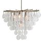 Uttermost Goccia 6-Light Chandelier in Antique Bright Silver, , large