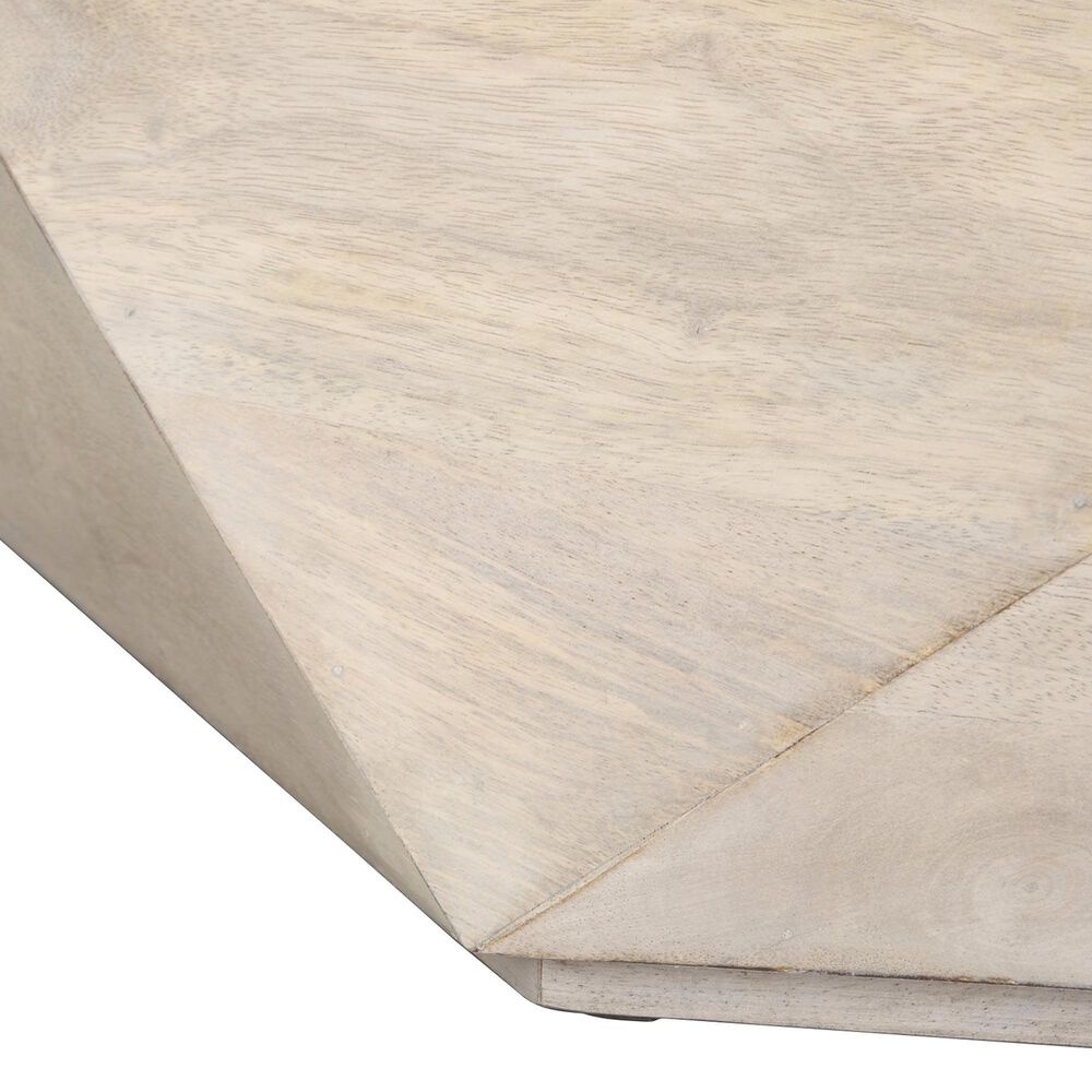 Mercana Arreto 36&quot; Hexagon Coffee Table in White, , large