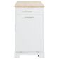 HOMLUX 49" Kitchen Island with Trash Can Storage Cabinet in White, , large