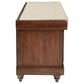 OSP Home Dover Storage Bench in Distressed Brown, , large