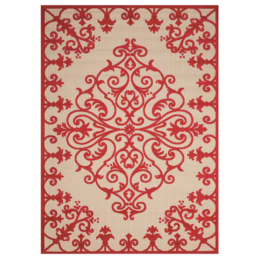 Nourison Aloha ALH12 9'6" x 13' Red Area Rug, , large