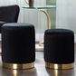 Lumisource Marla 2-Piece Nesting Ottoman Set in Black, , large