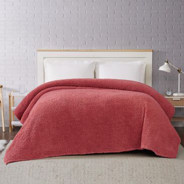 Pem America Brooklyn Loom Marshmallow Twin XL Blanket in Dusty Rose, , large