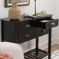 Linon Home Decor Blume 4-Drawer Console in Antique Black, , large