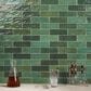 Soho Studio Serena Green 3" x 8" Field Ceramic Tile, , large