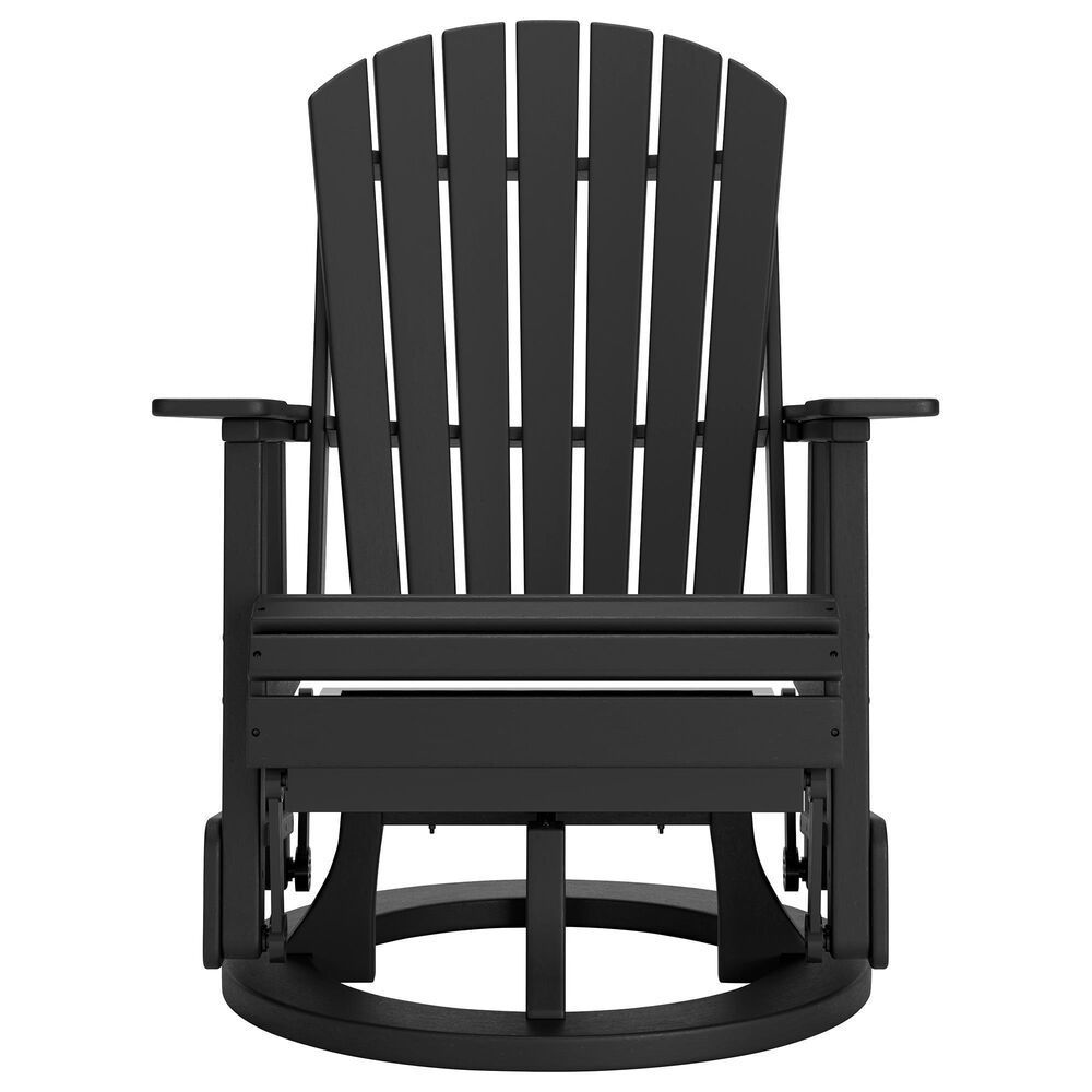 Ashley Hyland Wave Swivel Glider Chair in Black, , large