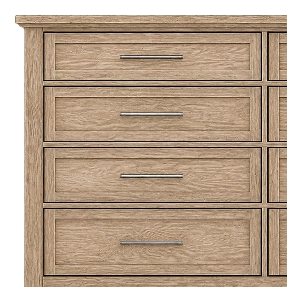 Viceray Collections Jamestown Oak 8 Drawer Triple Dresser in Bleached, , large