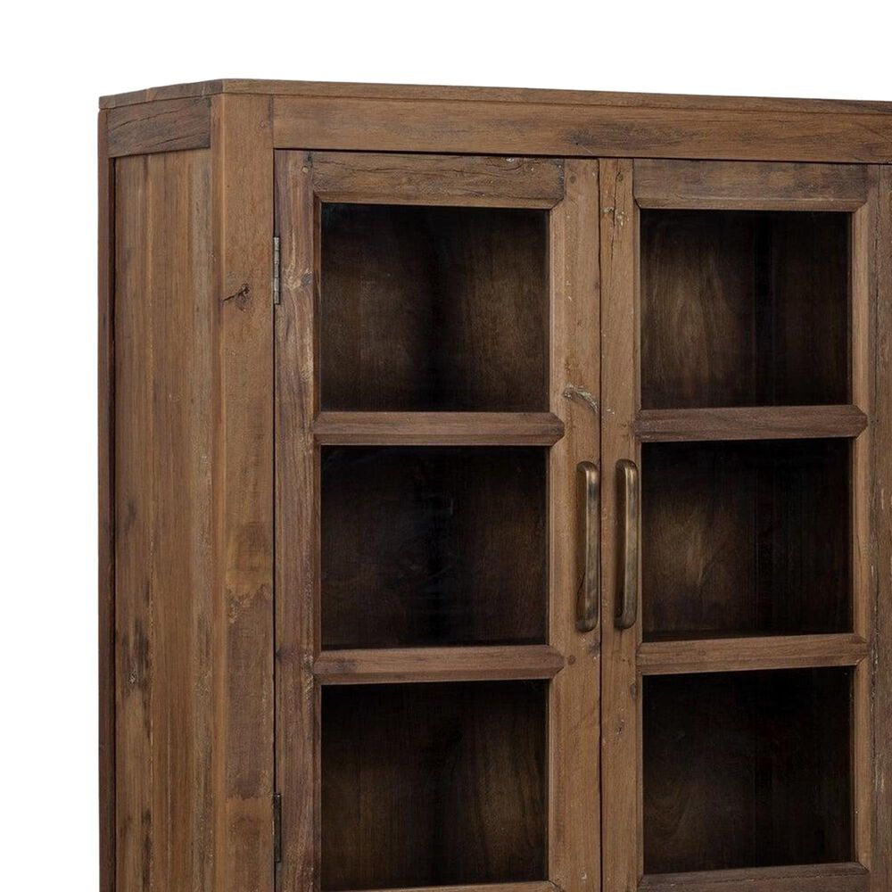 Classic Home Kharga 4-Door Display Cabinet in Natural, , large