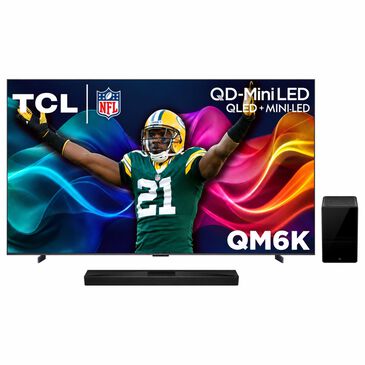 TCL 98" Class QM6K Series 4K UHD HDR QD-Mini LED - Smart Google TV with Q Class 5.1.2 Channel Soundbar System in Black, , large