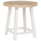 Ashley Fawndell 3-Piece Occasional Table Set in Antiqued White and Light Brown, , large