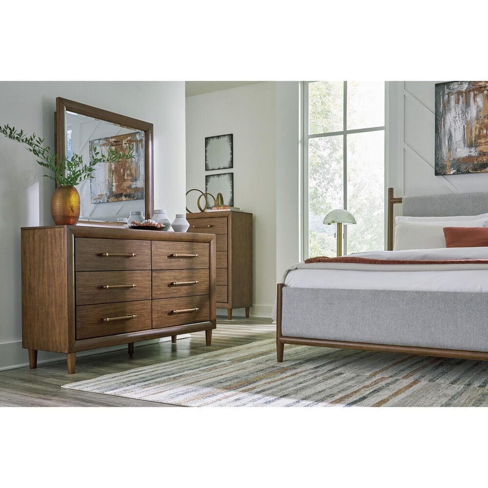 Ashley Lyncott 6-Drawer Dresser Only in Brown, , large