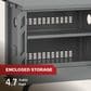 Tytus Emberwood Grill and Prep Cart with Tabletop Pellet Grill in Gunmetal Gray, , large