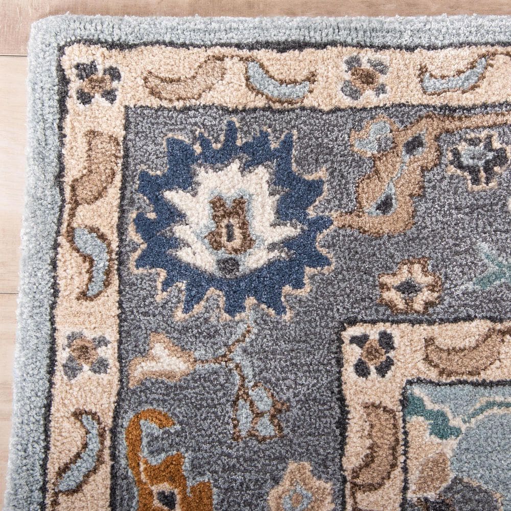 RIZZY Sapphire Blue and Gray 5' x 8' Area Rug, , large