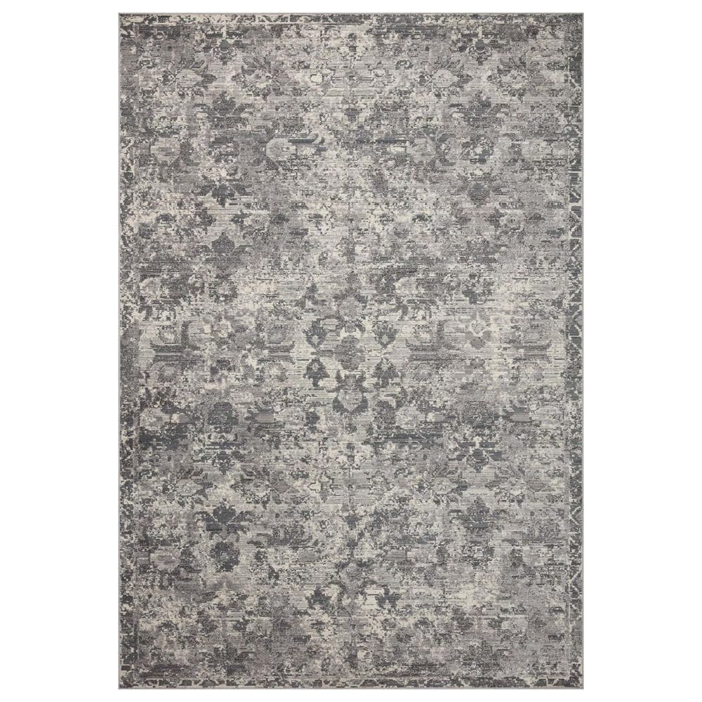 Loloi Indra 2"6" x 4" Charcoal and Silver Area Rug, , large
