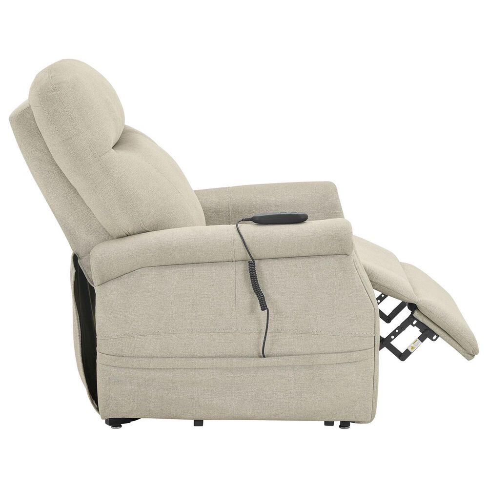 Steve Silver Rhodes Power Lift Recliner in Aspen Khaki, , large