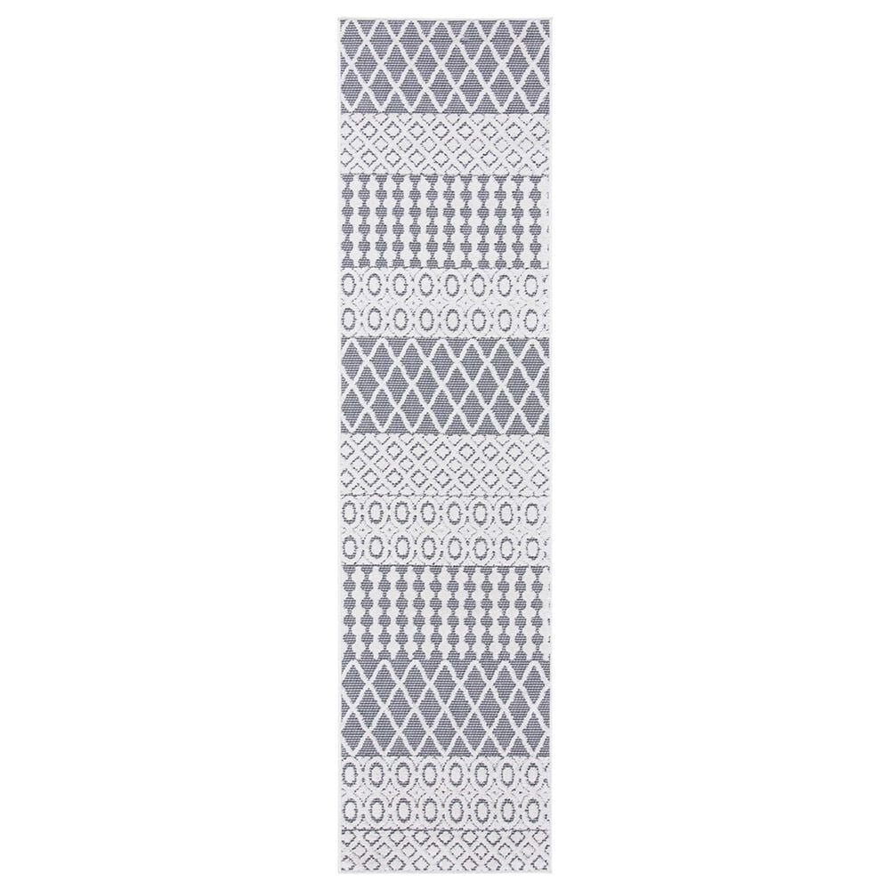 Safavieh Cabana CBN652A 2"2" x 8" Ivory and Grey Area Performance Rug, , large
