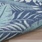Nourison Garden Oasis GOA02 Navy 3" x 5" Indoor/Outdoor Area Rug, , large