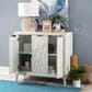 Linden Boulevard 3 Door Cabinet in White, , large