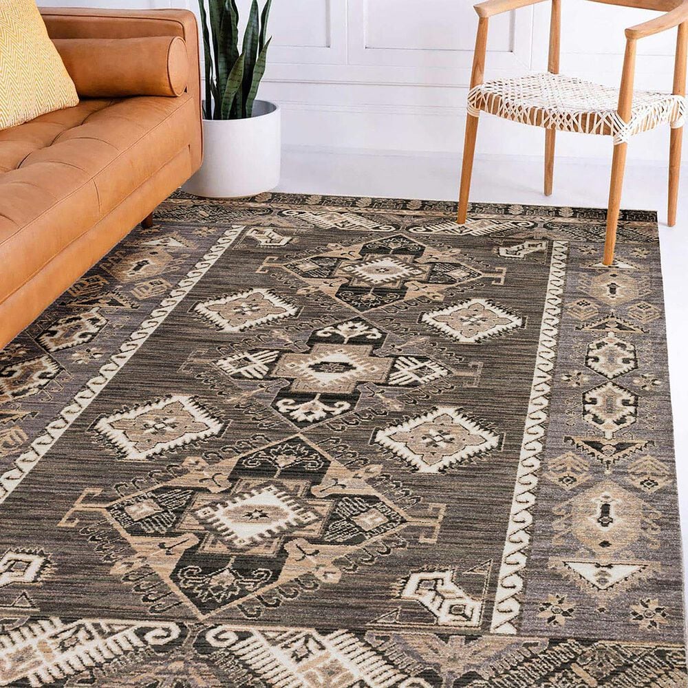 Dalyn Rug Company Odessa Southwestern 5&#39; x 7&#39;6&quot; Pewter Area Rug, , large