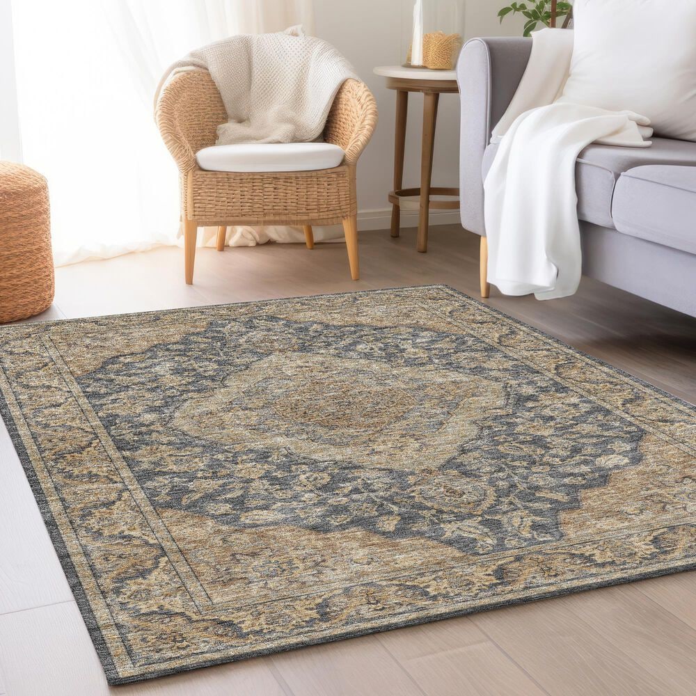 Dalyn Rug Company Hatay 5&#39; x 7&#39;6&quot; Charcoal Area Rug, , large