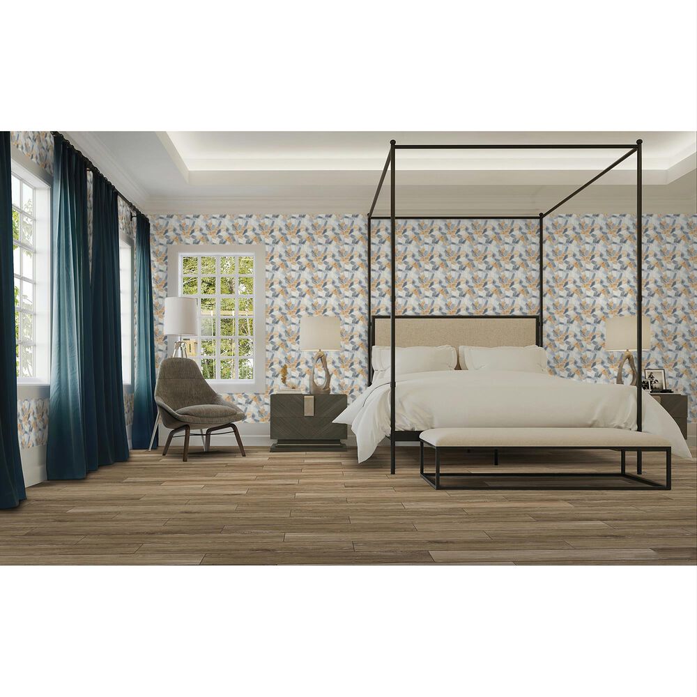 Dal-Tile Gamma Azure 13&#39;&#39; X 13&#39;&#39; PEBBLE Natural Stone Mosaic Sheet, , large