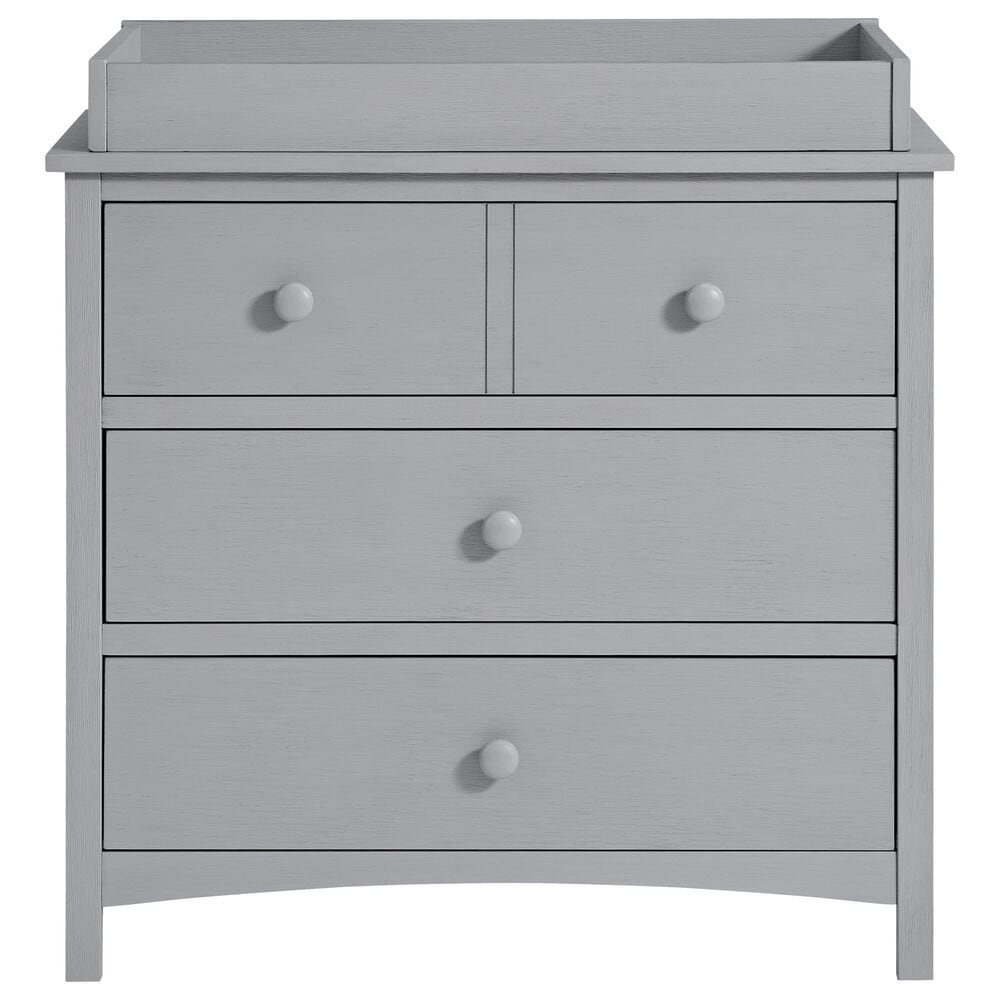 Oxford Baby Montauk Changing Topper in Farmhouse Gray, , large