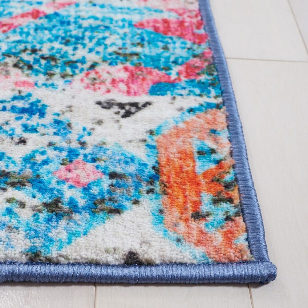 Safavieh Riviera 9&#39; x 12&#39; Light Blue and Pink Area Rug, , large