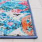 Safavieh Riviera 9" x 12" Light Blue and Pink Area Rug, , large