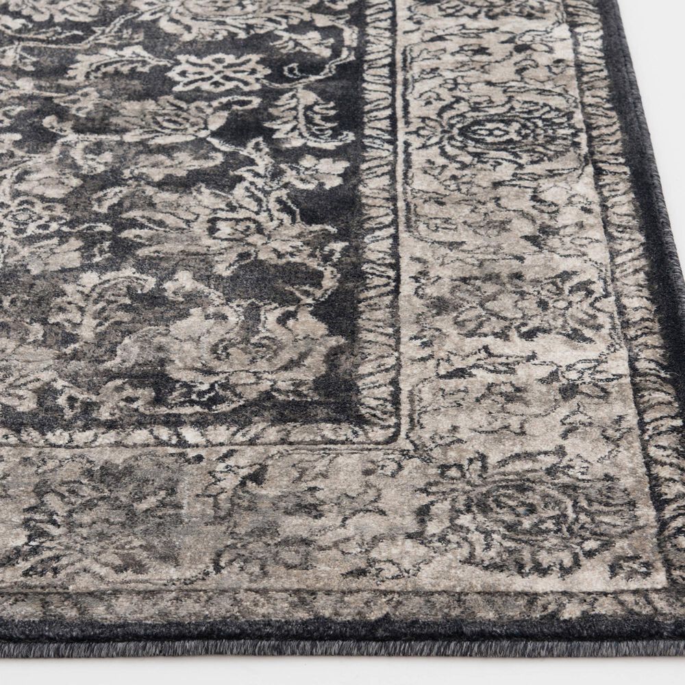 Central Oriental Adore Laney 5&#39; x 7&#39;6&quot; Black and Beige Area Rug, , large