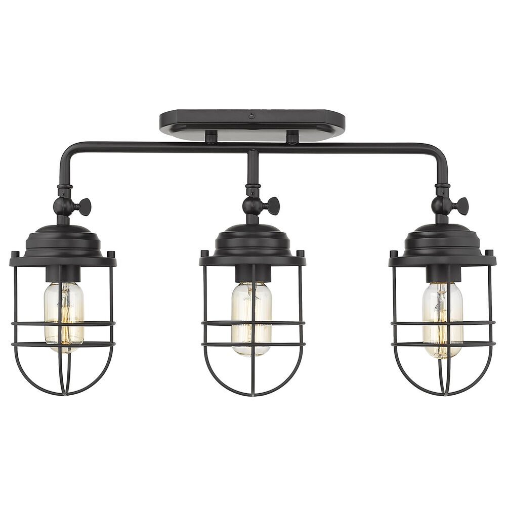 Golden Lighting Seaport 3-Light Bath Vanity in Matte Black, , large