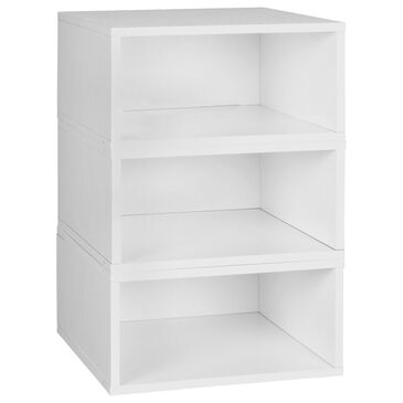 Regency Global Sourcing Niche Cubo 3-Piece Storage Cube Set in White Finish, , large