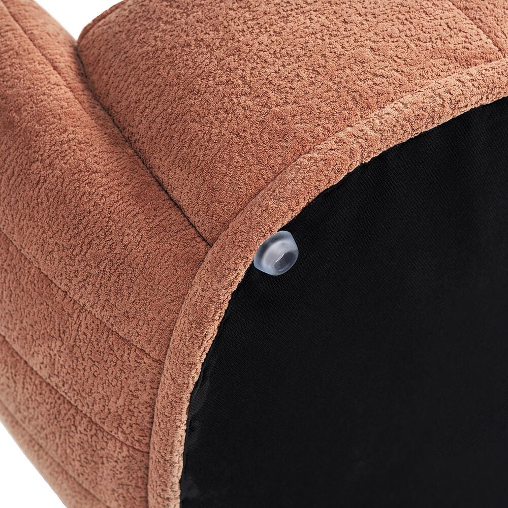 Jennifer Taylor Home Louie 30.5" Modern Dog Sofa Bed with Bone Pillow in Spice Orange, , large