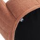 Jennifer Taylor Home Louie 30.5" Modern Dog Sofa Bed with Bone Pillow in Spice Orange, , large