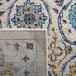 Safavieh Evoke EVK210C 2"2" x 11" Ivory and Blue Indoor/Outdoor Runner Rug, , large