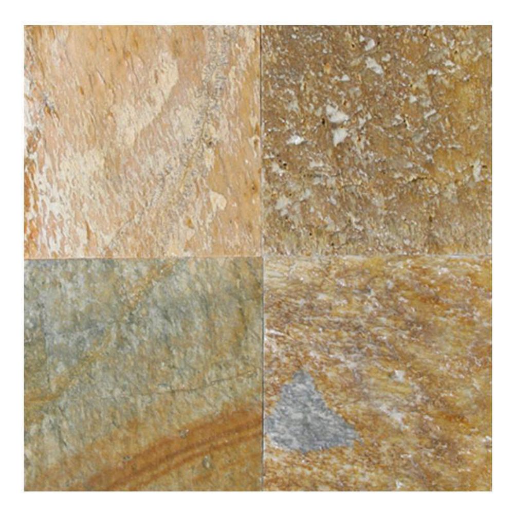 MS International Quartzite Golden White 12" x 12" Gauged Natural Stone Tile, , large