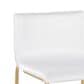 Lumisource Mara Barstool with White Cushion in Gold (Set of 2), , large