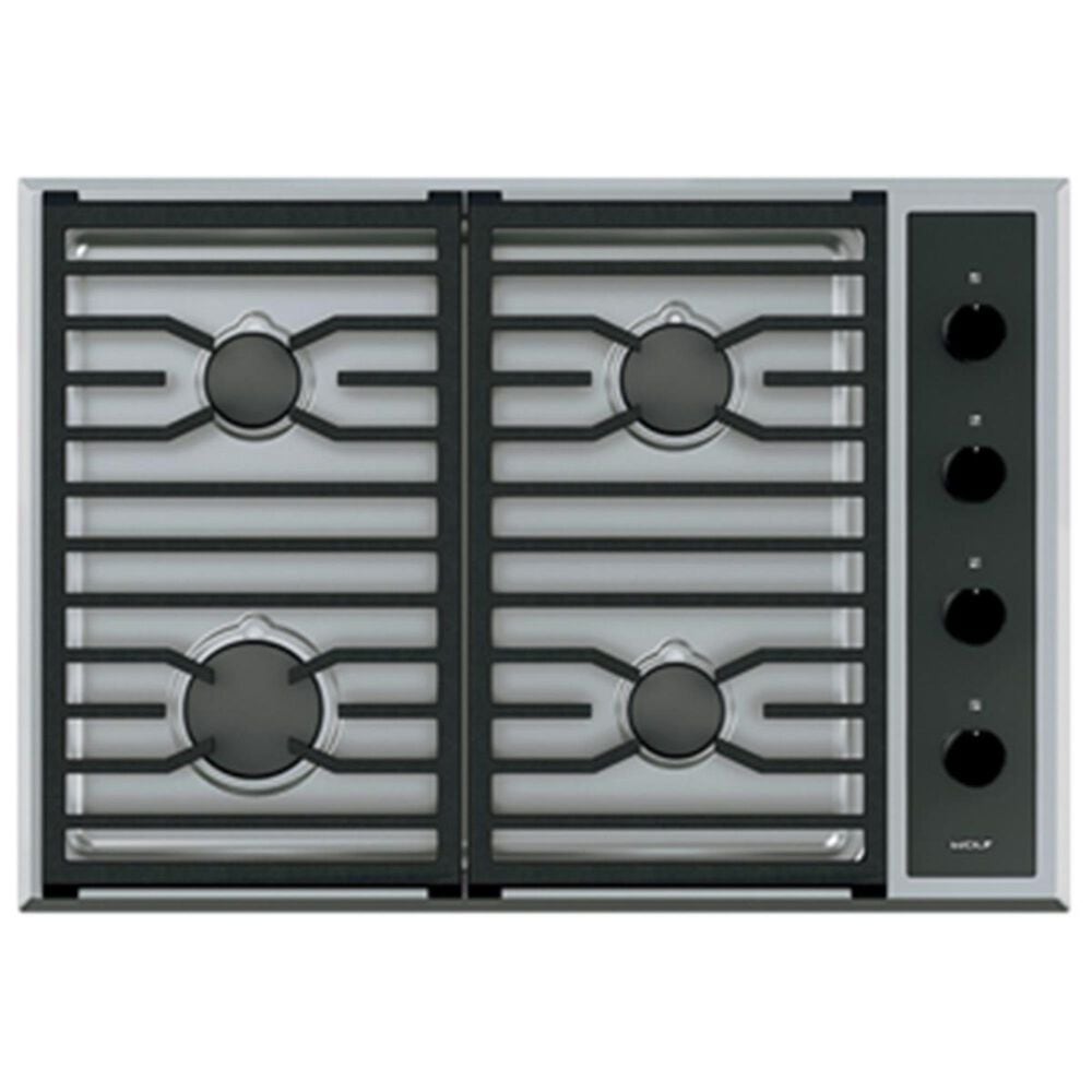 Wolf 30" Transitional Cooktop LP in Stainless Steel, , large