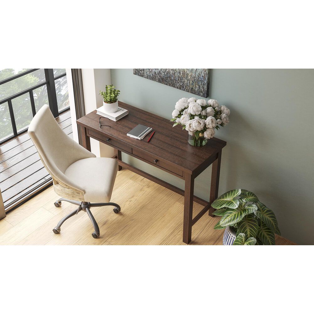 Ashley Camiburg 2-Drawer Desk in Warm Brown, , large
