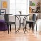 Hearth and Haven Lourdes 3-Piece Iron Bistro Set in Black, , large