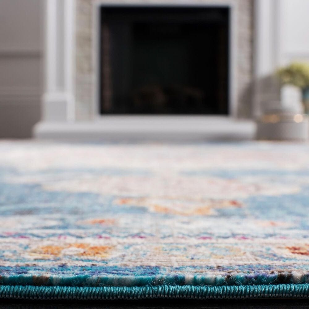 Safavieh Aria ARA103N 4&#39; x 6&#39; Blue and Ivory Area Rug, , large