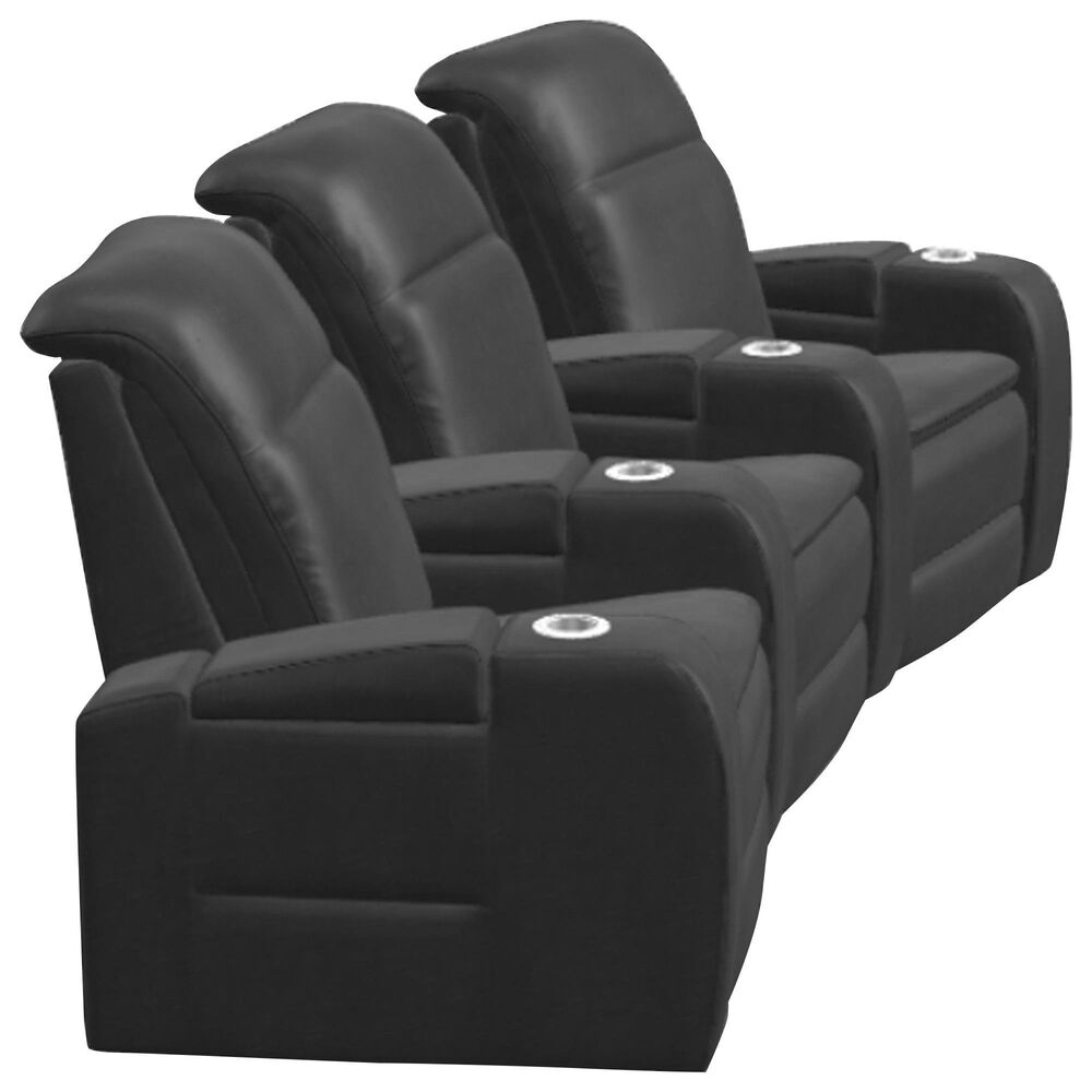 Style Expressions Vertex 3pc triple power Home Theater Seating in Bali Match Spider, , large