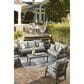 Ashley Visola Stationary Loveseat with Cushion in Gray, , large