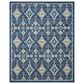 Safavieh Evoke EVK224A 10" x 14" Royal and Ivory Area Rug, , large